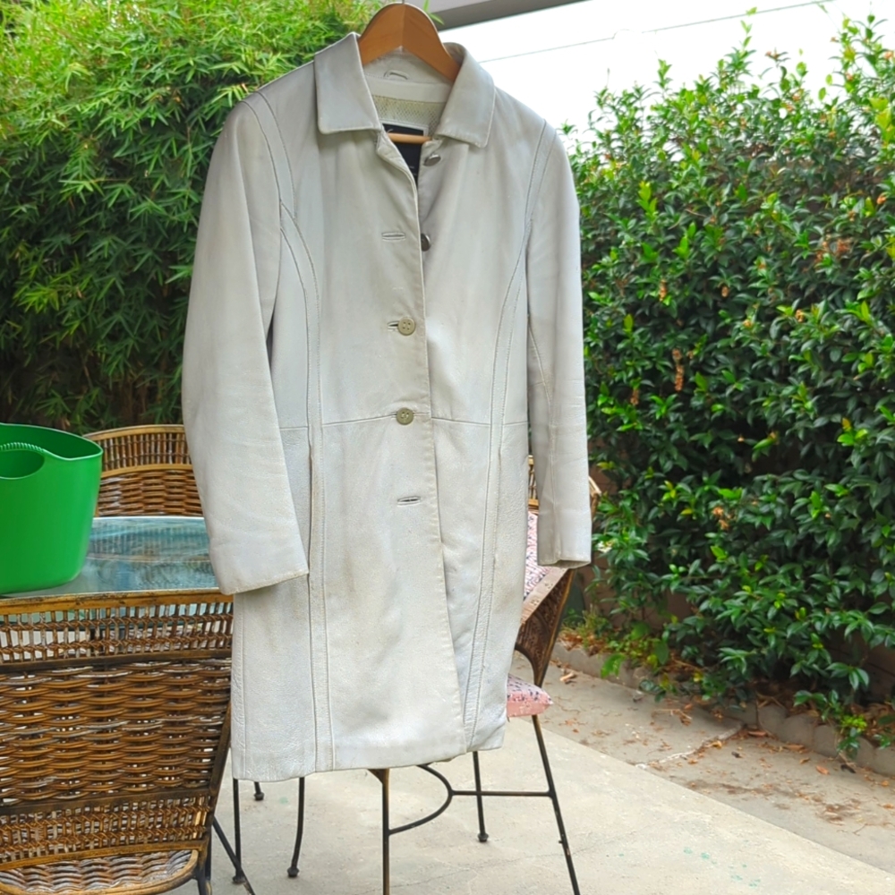Leather coat